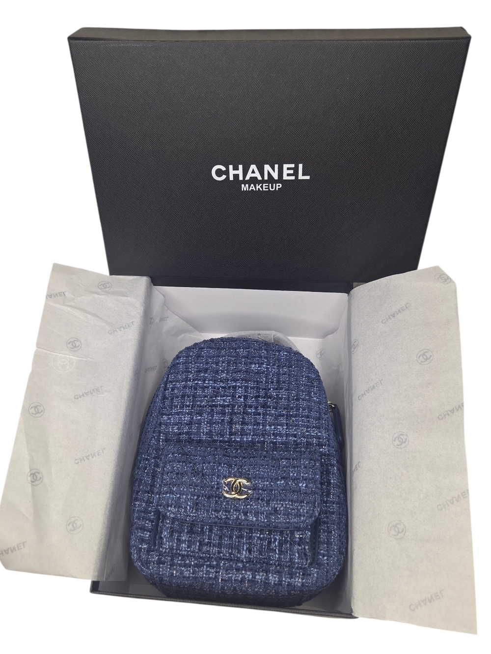 Chanel Blue Tweed Mini Backpack with Box - GWP - Picture 11 of 11